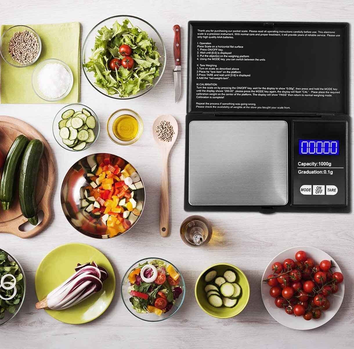 Digital Scale 1000g x 0.1g Jewelry Gold Silver Coin Gram Pocket size - Image 4