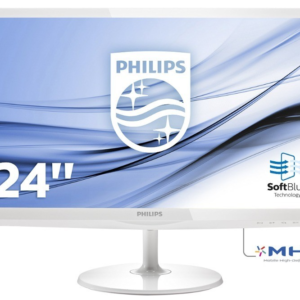 Philips 247e 24" widescreen monitor in white-Hdmi-vga ports-with power supply | eBay