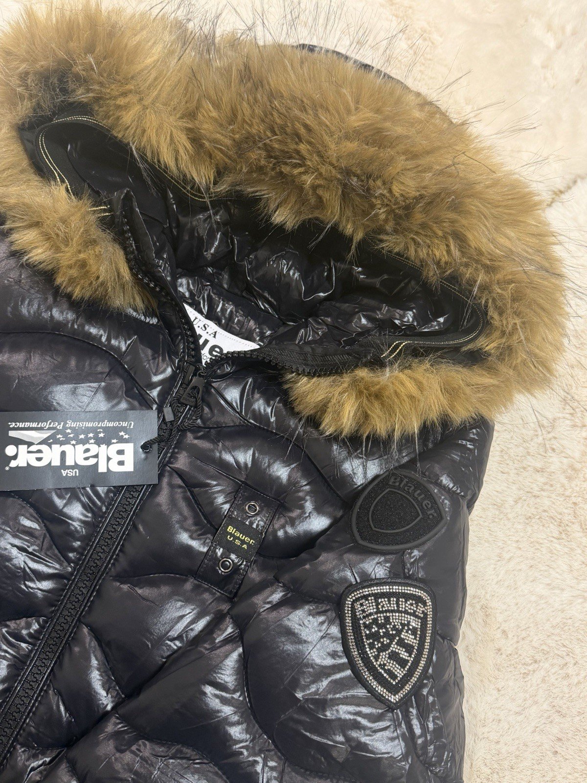 Giubbotto Blauer Donna Logo Glitterato | eBay - Image 3