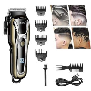 Professional Cordless Hair Clippers Trimmer Kit Men Cutting Machine