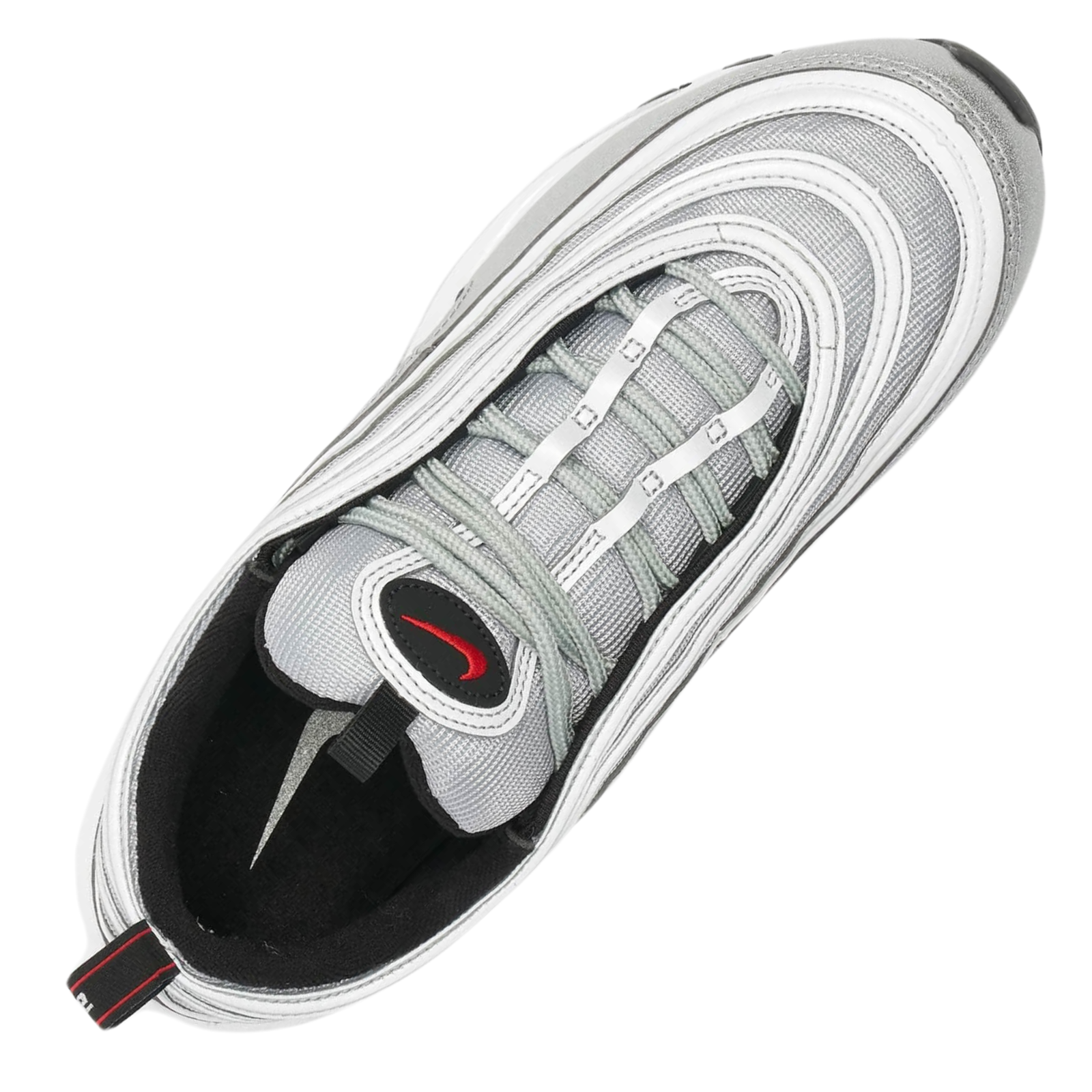 Nike Air Max 97 Silver Bullet Grigio Rosso Uomo Sneakers Originali Taglia 44 - Image 4