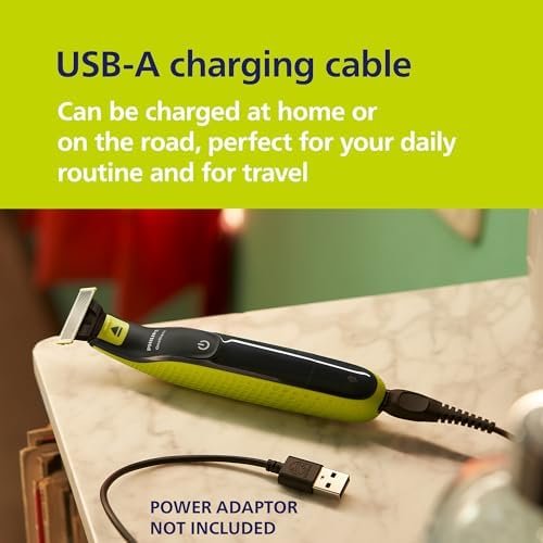 Philips OneBlade 360 Genuine Electric Beard Trimmer for Face and Body, Razor and Brush, 3 x 360 Blades, - Image 4