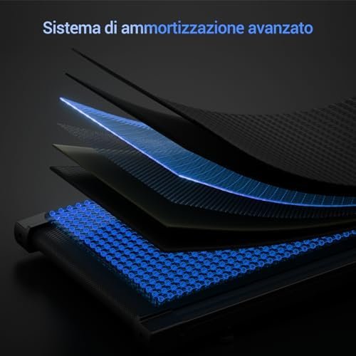 LONTEK Space-Saving Treadmill with 15% Inclination, Electric Treadmill 12KM/H, Foldable Home Treadmill with 3.0 HP Motor and LED Display - Image 4