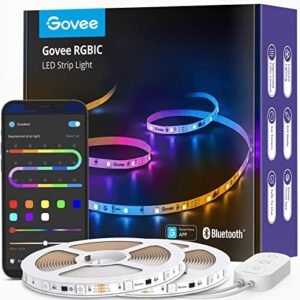 Govee RGBIC LED Strip 20M Music Sync Segment Control Color Changing 64 Scene Modes App Controlled for Party