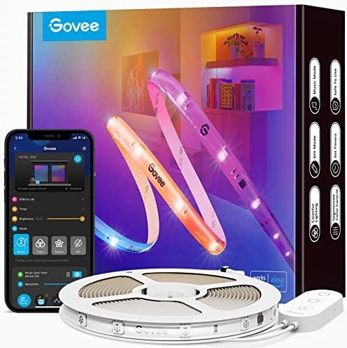 Govee RGBIC Pro Smart LED Strip 10M Smart LED Works with Alexa and Google Assistant, Coated Light Band, Music Sync etc