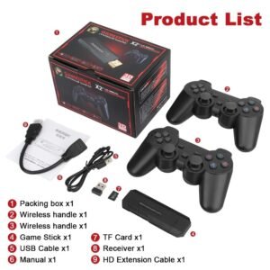 Console Retro X2 Plus Game Stick - Con 2 Controller Wireless, 64Gb, 32000 giochi | eBay